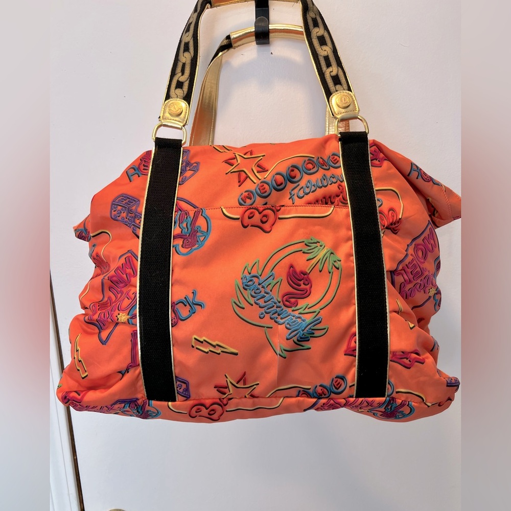 BETSEYVILLE by BETSEY JOHNSON Tote Bag-VACATION Vibes/Beach/Vegas-Nylon Material